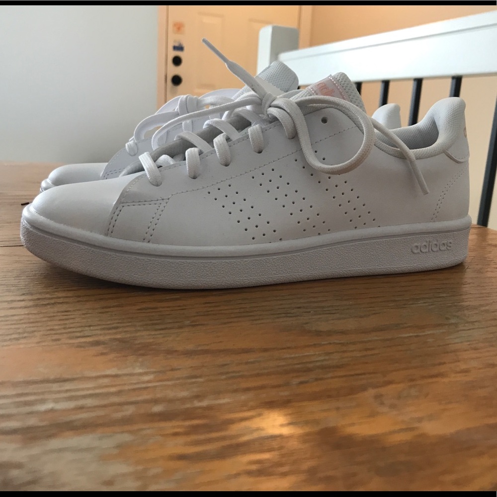 Adidas White & Peach Shoes